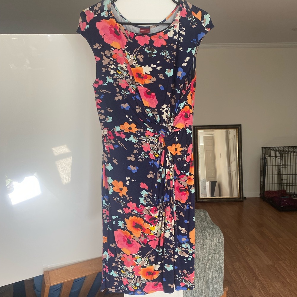 Floral sundress with waist knot